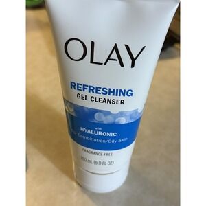 Olay Refreshing Gel Cleanser 5oz Hyaluronic Face Wash Oily Combination Skin